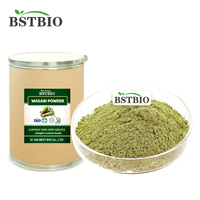 BSTBIO Vente en gros 1kg Poudre d'extrait de racine de wasabi, Poudre de wasabi verte naturelle fraîche, Offre Spéciale