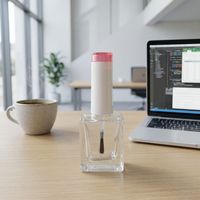 Flacons de vernis à ongles en verre spécial avec bouchon à vis, estampage à chaud, sérigraphie, 10 ml, sans huile, échantillon, couleur personnalisée, OEM, logo personnalisé
