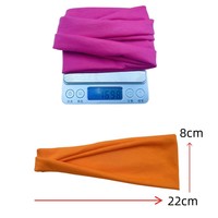 Bandeau de Sport Unisexe en Coton Élastique, Anti-Transpiration, Couleur Unie, Bonne Adhérence, pour Yoga, Course, Fitness – Accessoire Cheveux Personnalisable