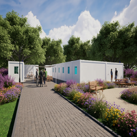 Maison préfabriquée modulaire de luxe de 20 pieds, maisonnette préfabriquée moderne, maison de camping, villa en conteneur