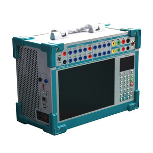 เครื่องทดสอบรีเลย์ฉีดไฟฟ้ารองแบบสามเฟส 110V (1A) - 220V (0.6A) ใช้งานง่ายและรวดเร็ว สีฟ้า - Product Image 2