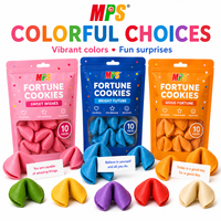Fabricant de biscuits certifiés BRC HACCP Vente en gros de collations exotiques-Boîtes colorées de saveurs de crème au chocolat et au fromage Fortune Cookies