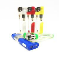 Briquet de cuisine haut de gamme en plastique Baida, briquet OEM, briquet à gaz rechargeable LED, encendedores