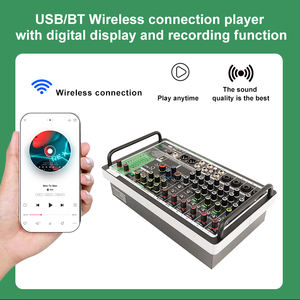 Mini console de mixage USB à 8 canaux, 99 <span class=keywords><strong>Dsp</strong></span>, contrôleur DJ, masques, mixeur karaoké, amplificateur, système audio - Product Image 2