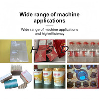 Petite machine automatique d'étiquetage et d'emballage de bouteilles en plastique PVC avec film thermorétractable en tunnel