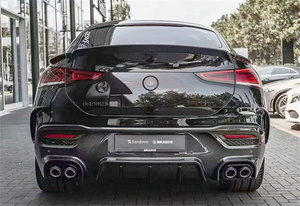 למרצדס-בנץ GLE קופה GLE350 450 GLE63 AMG C167 שדרוג ספוילר דיפיוזר שפה קדמית מסיבי פחמן בסגנון B גריל פתחי אוורור קדמיים - Product Image 6