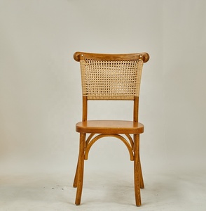 New Style Rustic <strong>Rattan</strong> Back Dining <strong>Chair</strong> Vinyard Cross Back <strong>Garden</strong> Furniture - Product Image 4