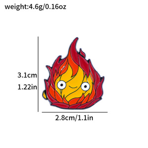Pin esmaltado de Anime Burning Bus <span class=keywords><strong>Calcifer</strong></span> - Product Image 4