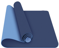 Tapis de yoga antidérapant en TPE, durable, écologique, vente chaude, haute qualité, couleur personnalisée, motif personnalisé, logo imprimé, marque Lifeng, 183 cm