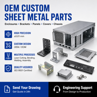 Composants mécaniques professionnels personnalisés OEM/ODM, pièces en acier estampées, fabrication de tôlerie