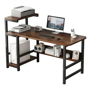 Simple Design Home/Office Computer Desk with Printer Space for Study Writing Gaming-Multi-Use Table