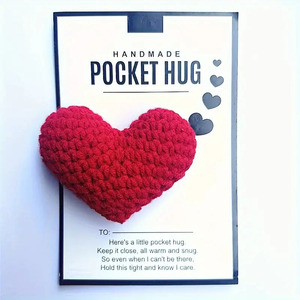 <span class=keywords><strong>Carte</strong></span> de vœux au crochet, best-seller transfrontalier, artisanat fait main fini, tricot créatif, papier kraft, minimaliste moderne - Product Image 6