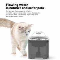 Fontaine à eau automatique pour animaux de compagnie (chats et chiens) avec pompe, distributeur circulant d'intérieur, accessoires et produits carrés