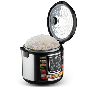 Cuisinière à riz électrique multifonction 12 en 1, contrôle numérique, cuve antiadhésive, compatible camping-car et extérieur, 220V, avec panier vapeur - Product Image 4