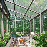 Prix avantageux Sunnyjoy Sunroom, véranda très prisée, dôme en verre de haute qualité, maison moderne en forme de triangle, usage extérieur résidentiel