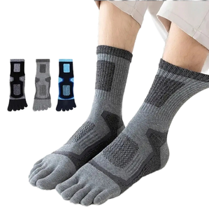 Chaussettes de sport RUIQUWIN, chaussettes de randonnée, chaussettes de course à pied, chaussettes de sport à coussinets, chaussettes de sport respirantes, chaussettes de sport à cheville, chaussettes de sport en tricot - Product Image 4