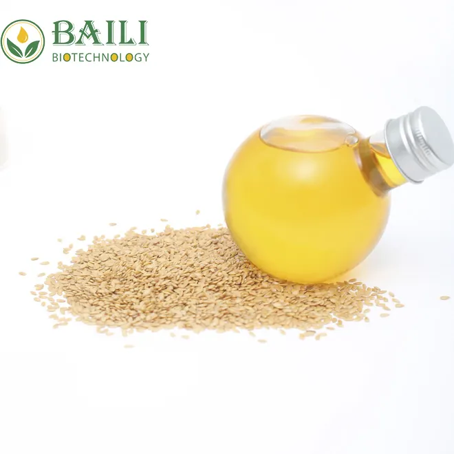 Wholesale Superior Organic GMP complianced Flax seed oil