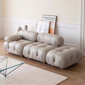 Set di Mobili Modulari Nordici Creativi INS Minimalisti di Lusso Leggero con Pulsante di Trazione Combinazione Libera con Schiuma ad Alta Densità - Product Image 5