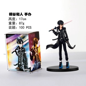 ศิลปะดาบอะนิเมะออนไลน์ Kirito หุ่น2D พีวีซีตั้งโต๊ะเครื่องประดับสภาพใหม่ขายส่ง - Product Image 4