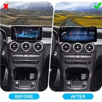 Autoradio Android NaviHua avec Apple Carplay, GPS, Navigation, Lecteur Multimédia, Écran 12,8 pouces pour Mercedes Benz Classe C GLC W205 X253
