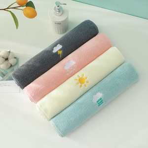 Toallas faciales de algodón puro Jianmu Qingyue, 75x35cm, bordadas, suaves y absorbentes para uso doméstico - Product Image 2