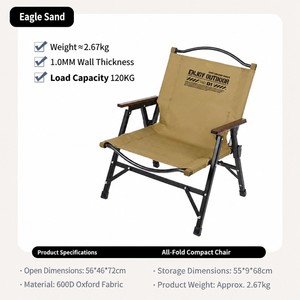 Aluminium-Legierung Abnehmbarer Kermit-Stuhl-<span class=keywords><strong>Set</strong></span> - Glamping Taktischer Stil Klappbarer Campingstuhl <span class=keywords><strong>Outdoor</strong></span> Klapptisch-Stuhl-<span class=keywords><strong>Set</strong></span> - Product Image 6