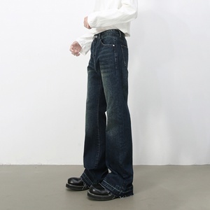 25 Nuevos Jeans Retro Americanos de Estilo Urbano, Corte Recto, Casual, de Mezclilla, con Estampado de Leopardo, Corte Ancho, Transpirables, Vintage - Product Image 2