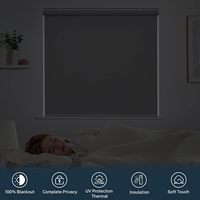 Stores enrouleurs électriques en polyester intégrés, occultants à 100 %, protection UV et isolation thermique pour bureaux