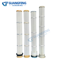 Cartouche filtrante anti-statique personnalisable haute précision 0,3-10 m, élément filtrant d'air industriel pour machine de sablage
