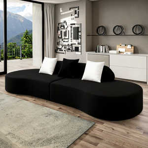 Modern Internet Celebrity Full Lounge Sofa Set Living Room Curved Semi-<strong>Circle</strong> <strong>Couch</strong> Vacuum Compression Memory Foam for Villas - Product Image 4