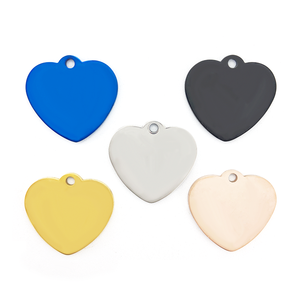 Kalung Dog Tag Promosi Bahan Stainless Steel Pelat Nama Logam Sublimasi Custom Kosong untuk Ukiran Stamping Berlapis Emas - Product Image 1