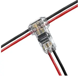 Conectores de Cable <span class=keywords><strong>Kalolary</strong></span> de 2 Pines y 2 Vías, Conectores de Cable Compactos Universales de Bajo Voltaje, Conectores en T para Cable Eléctrico de 18-22 AWG - Product Image 1