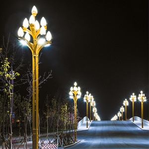 ไฟถนน LED กลางแจ้ง ตัวเรือนอะลูมิเนียมอัลลอยด์ IP65 แสงวอร์มไวท์ 3500K ขั้ว E27 รับประกัน 10 ปี มุมกระจายแสง 360 องศา สำหรับไฟส่องสว่างบนถนน - Product Image 5