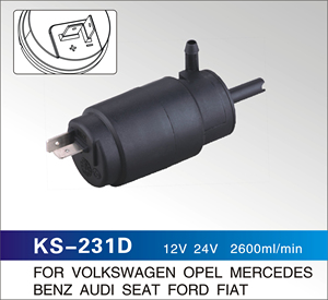 KS-231D per VOLKSWAGEN OPEL MERCEDES BENZ AUDI SEAT FORD FIAT 7682337 Pompa Lavavetri 12V 24V 2600ml/min - Product Image 2