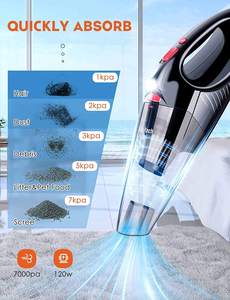 مكنسة كهربائية محمولة للسيارة 4 في 1 12 فولت, مكنسة كهربائية لاسلكية محمولة للسيارة - Product Image 2