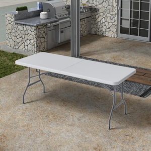 Nhà Máy Bán Hàng Trực Tiếp Đảng Bàn Ghế Có Thể Điều Chỉnh Gấp Bảng Hình Chữ Nhật Nhựa Ngoài Trời Di Động Gấp Bảng - Product Image 6