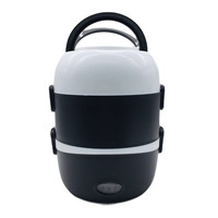 Boîte à lunch chauffante électrique portable 5 en 1, simple couche 1,2 L, double couche 2 L, récipient alimentaire bento en acier inoxydable KL03008