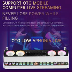 Livraison directe X5 mélangeur de carte audio 2023 nouveau mélangeur audio carte son haut-parleur BT machine intégrée avec changeur de voix batterie - Product Image 5