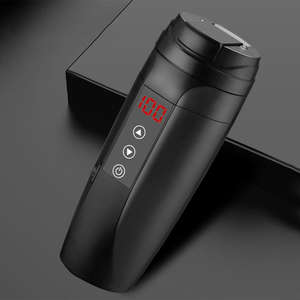 Hervidor eléctrico de Control de temperatura 2024, 12V, taza de café con calefacción de acero inoxidable hirviendo, vaso de viaje, taza inteligente para coche - Product Image 4