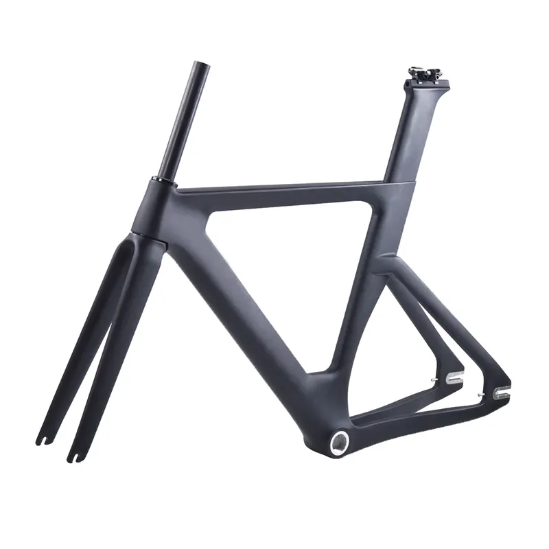 49 51 54 57cm OEM Carbon Fiber Bicycle Frameset 700c Fixed Gear Bicycle Carbon Track Bike Frame