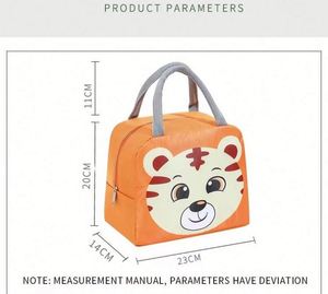 Sac à déjeuner isotherme portable pour enfants, motif animaux mignons, pas cher, pour collations et boissons - Product Image 2