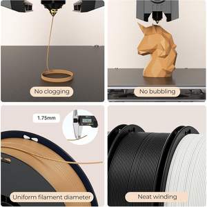 Filament d'imprimante 3D Soleyin Ultra Pla 1,75 mm Gris mat 1 kg 2,84 livres Haute précision pour imprimantes FDM - Product Image 4
