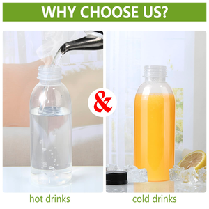 Botella de Plástico PET Redonda de 16 oz/12 oz, Transparente, Libre de BPA, Personalizable, para Llenado de Jugos y Bebidas - Product Image 4