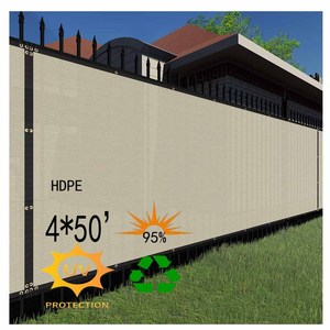 Màu Be màu sân riêng tư hàng rào Net HDPE + UV Chất lượng cao Băng Mono bảo vệ giá Net - Product Image 1