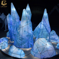 SGL66 Ice World Lanterne Exposition À La Main Personnalisé Éclats De Glace Festival De Lanterne De Soie pour La Décoration