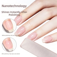 Lime à ongles nano-verre double face transparente pour manucure et polissage – Lot de trois pièces, idéale pour le dropshipping