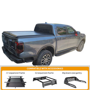 Venta directa Toyota para Hilux <span class=keywords><strong>Vigo</strong></span> Nissan Navara rollo retráctil Tonneau cubierta impermeable aluminio tornillo montaje bloqueo - Product Image 6