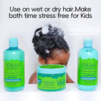 Produits de soin des cheveux bouclés naturels sans parabènes et sans tests sur les animaux pour enfants, shampooing et après-shampooing en marque privée pour enfants noirs