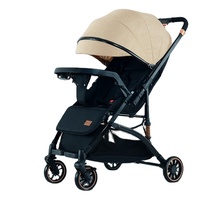 Nouvelle poussette bébé 2026 - Poussette bébé pliable portable avec vue haute, utilisable en position assise ou allongée - Vente chaude