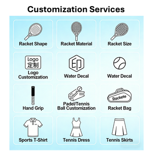 ไม้เทนนิสพาเดล <span class=keywords><strong>JOMA</strong></span> รุ่น Glass Carbon Fibre Hybrid รูปทรงหยดน้ำ ขนาดหน้าไม้ 260 มม. แกน EVA นุ่ม ประสิทธิภาพสูง พร้อมส่งขายส่ง - Product Image 6